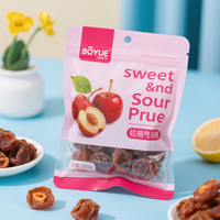 Sachet scellé trois côtés avec revêtement UV brillant et logo personnalisé pour fruits secs biologiques et bœuf séché, commande en gros