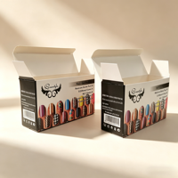 Boîte en carton personnalisée en petite quantité, imprimée sur une face, pour huile essentielle, vernis à ongles ou faux cils