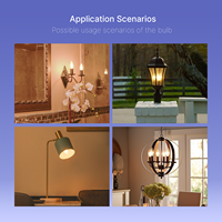 Ampoule LED C7 C22 AC 220V à prix avantageux, 2W, E14, dimmable, filament en verre transparent, éclairage de lustre, décoration, ETL