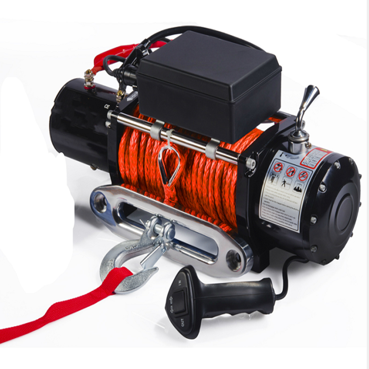 Hydraulic 12V Electric Mini ATV Winch - 12000lbs Pulling Power