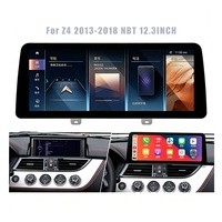 Écran Android 14 de 10,25/12,3 pouces, 8 cœurs, 128 Go, pour lecteur multimédia de voiture BMW Z4 CIC/NBT 2010-2017 avec GPS intégré, tableau de bord, USB, CarPlay, DSP