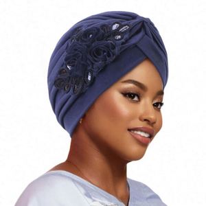 Turbante Multifuncional para Exteriores con Accesorios de Joyería, Pañuelo para la Cabeza Elástico y Anudado de Poliéster para Damas, Precio de Fábrica - Product Image 6