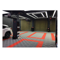 Dalles de sol de garage en plastique DIY 40x40cm, épaisseur 18mm, avec fonction antidérapante pour atelier de detailing automobile et sols de lavage de voitures
