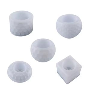 Molde de silicona para taza <span class=keywords><strong>hexagonal</strong></span> de tazón redondo, molde de resina epoxi de cristal para herramientas de pastel para portavelas, platos, otras necesidades de horneado - Product Image 5