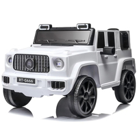 Voiture électrique pour enfants 12V à batterie avec télécommande, deux places, roues en EVA
