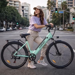 Vélo électrique à assistance électrique EU Fast Shipping HillMiles MileCity1 avec suspension avant, 7 vitesses, 26 pouces, vélo de banlieue - Product Image 1