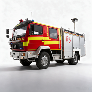 Nouveau camion de pompiers Mercedes Diesel 5000L pour intervention d'urgence et lutte contre les incendies, destiné à la protection incendie municipale - Product Image 1