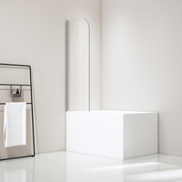 Portes de douche rectangulaires FUSA, porte pivotante en verre, aluminium, verre trempé de 6 mm, structure durable pour salle de bain, hôtel