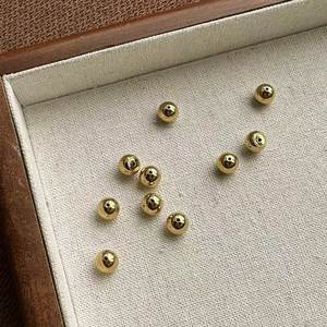 Tapones Redondos para los Oídos, Accesorios Anticaída, de Acero Inoxidable, 18K, DIY, Venta Al por Mayor - Product Image 4