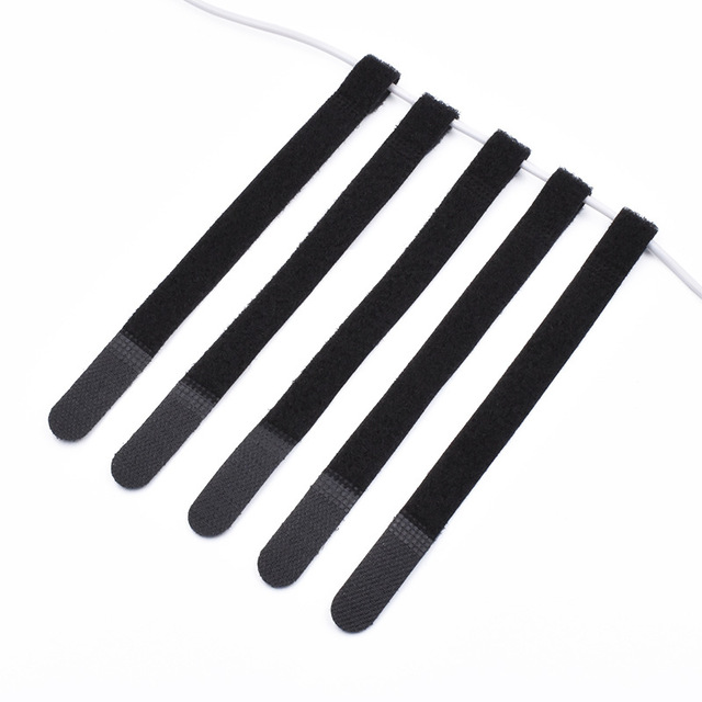 Stock 150mm Nylon P-Type Self-Locking Cable Ties 12mm Eco-Friendly Self-Locking Magic Tape for Computer Power Cable Management