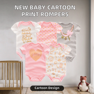 Nuevo Mono para Bebé, Pijama Infantil con Estampado de Dibujos Animados, Ropa para Recién Nacido, 100% Algodón, Verano - Product Image 2