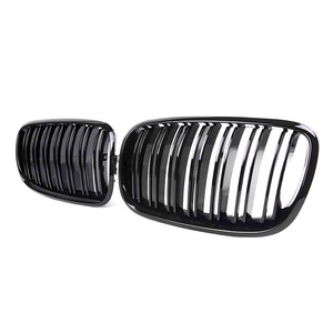 Griglia Anteriore per Auto X5 X6 per <span class=keywords><strong>BMW</strong></span> E70 E71 Nero Lucido a Doppio Raggio di Alta Qualità a Nido d'Ape per <span class=keywords><strong>BMW</strong></span> X5 X6 2007-2013 - Product Image 1