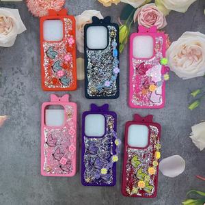 Cover per Cellulare BAILI con Glitter e Diamanti Dorati, Custodia con Fiocchi Cartoon e Braccialetto per <span class=keywords><strong>Samsung</strong></span> A16 - Product Image 5