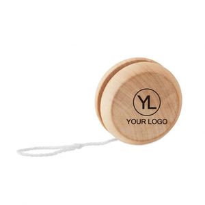 Custom Logo <b>Classic</b> Wooden Yoyo Long String Eco Friendly Natural Wood Kids <b>Toy</b> for School Activities - Product Image 1