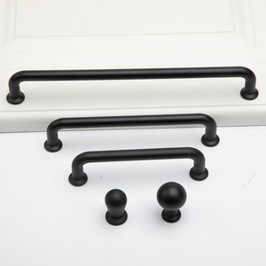 Poignées d'armoire en alliage de Zinc noir et or rose réglables boutons de tiroir poignées de <span class=keywords><strong>porte</strong></span> de placard de cuisine <span class=keywords><strong>commode</strong></span> de meubles de mode - Product Image 2