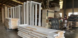 Portes pliantes en MDF plaqué bois, design moderne, intérieur en mélamine imperméable, lignes en PVC pour les maisons - Product Image 6