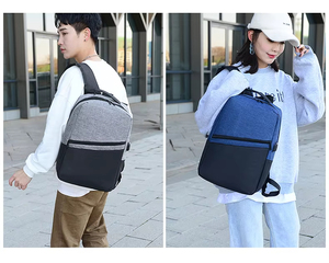 Sac à dos pour ordinateur portable Oxford imperméable de haute qualité à bas prix avec fermeture éclair, grande capacité, léger, doublure en polyester - Product Image 5