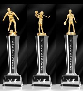 बास्केटबॉल फुटबॉल टेनिस वॉलीबॉल-लोक कला शैली के लिए स्पोर्ट्स सीरीज पॉलिश्ड क्रिस्टल ट्रॉफी - Product Image 4