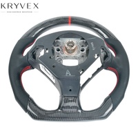 Volant de course Kryvex pour S2000 DC5 Civic Type R avec cuir et fibre de carbone - Couleur et surpiqûres personnalisables