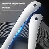 Cuillère à riz en acier inoxydable 304, grande louche à soupe, cuillère de service multifonctionnelle, spatule de cuisine à long manche, outil de service pour buffet