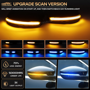 Cho Volkswagen VW Passat CC B7 Bọ Cánh Cứng <span class=keywords><strong>Scirocco</strong></span> Jetta MK6 Euro <span class=keywords><strong>LED</strong></span> <span class=keywords><strong>Side</strong></span> Wing gương chỉ số blinker năng động tín hiệu lần lượt ánh sáng - Product Image 2