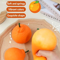 BOTU Lelijke Mandarijn Knijpfiguur Superzacht Langzaam Terugverend Stressverlichtend Knijpbal Grappig Oranje Fruitvormig Speeltje tegen Angst