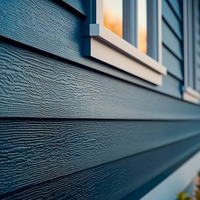 Paneles de Pared Exterior de PVC Anti-UV Revestimiento de Vinilo de Larga Duración para Decoración Moderna de Casas, Cabañas, Cobertizos de Jardín y Edificios de Oficinas
