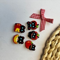 Perles acryliques en relief motif chat noir mignon, design chat Kawaii, pour bracelets, colliers et breloques de téléphone faits main DIY, Marque Elera