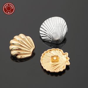 Botones Metálicos con Vástago, Botones Personalizados con Formas Irregulares, Logotipo Grabado, Botón de Aleación de Zinc para Accesorios de Ropa - Product Image 5