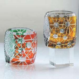 Vasos de chupito de <span class=keywords><strong>cristal</strong></span> hechos a mano de estilo japonés Edo Kiriko, capacidad de 270ml, tazas antiguas para cerveza, whisky y brandy para bares - Product Image 1