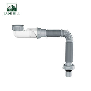 Drain de salle de bain moderne en plastique ondulé avec système anti-blocage, étanchéité parfaite et installation facile - Product Image 1