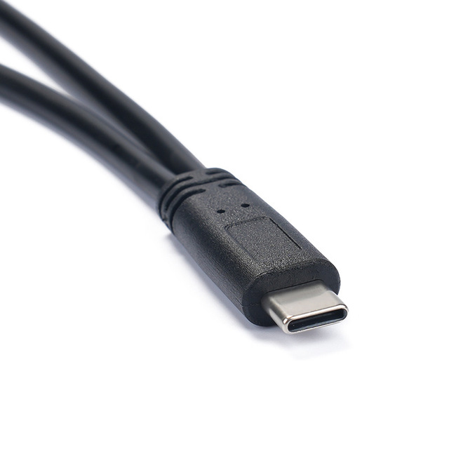 Type C Y Splitter Extension Cable 3A Type-C Male to USB-C/Mini 5Pin/Micro 5Pin USB Charging Cord Wire