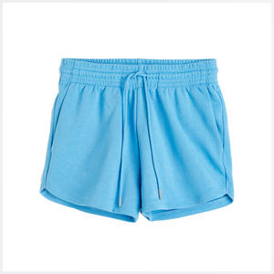Shorts de Punto para Mujer, Diseño a Cuadros de Colores, Cintura Alta, Ajuste Cómodo, Tela Transpirable, Verano, Casual, Tallas Grandes, Tallas Extendidas - Product Image 1