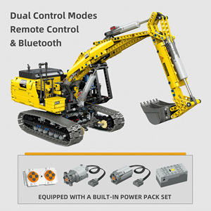 JIESTAR 57023 1246PCS 1:20 Excavadora de orugas completa, modelo MOC, juego de bloques de construcción, juguete técnico de plástico moderno, regalo festivo - Product Image 3
