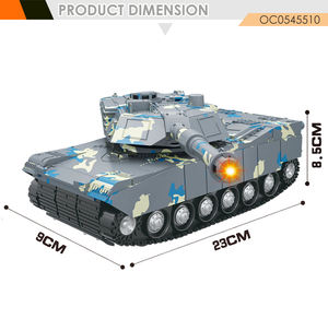 Bas <span class=keywords><strong>prix</strong></span> drôle 4CH télécommande rc modèle de réservoir militaire musique légère - Product Image 6