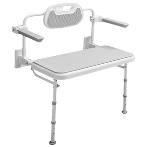 Wall Mounted <b>Folding</b> <b>Shower</b> Seat 150 Kg Capacity Non Slip Bathroom Safety <b>Stool</b> For Elderly And Disabled People - Product Image 4