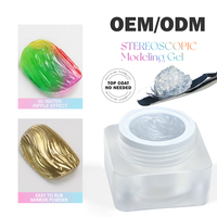 Odm/oem החדש ברור 3d גל אניה מסמר ציור מקצועי ספק ציפורניים סיטונאי מותג פרטי uv מותאם אישית לק ג 'ל לק
