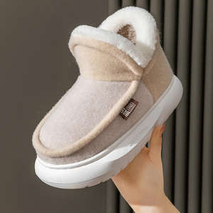 Nuevas Pantuflas de Invierno para Mujer, Diseño de Moda, Antideslizantes, Acolchadas de Algodón, con Suela Gruesa, para Interiores, para Parejas - Product Image 3