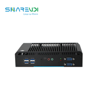 Nuevo Mini PC Industrial sin Ventilador X86, Core I3 8130U con 4 Puertos Seriales RS232, Pantalla Dual Completa, SSD para Windows 11