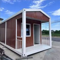 Maisons conteneurs préfabriquées de 20 pieds et 40 pieds pour habitation, prêtes à l'emploi