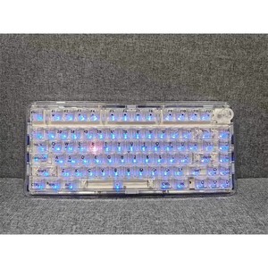 Clavier mécanique en acrylique Weikav ONE75, transparent, tri-mode, rétroéclairage RVB, sans fil 2,4 GHz, USB-C, programmable, clavier de jeu - Product Image 1