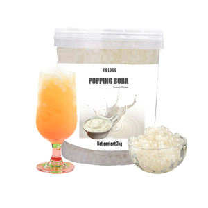 Perles de boba au yaourt parfaites pour les boissons et les garnitures de bubble tea, sac de sucre en vrac, fournitures en gros, prix d'usine réduit - Product Image 2