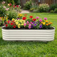 Kit de jardinière surélevée en métal pour légumes et fleurs