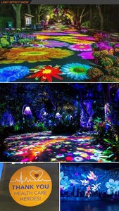 200W Outdoor IP65 <b>LED</b> Logo Gobo <b>Projector</b> Waterproof White Light for Rotating Advertising RGB and Blue Emitting Color TY-200F - Product Image 5