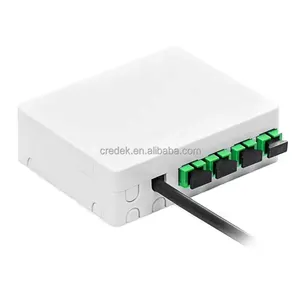 4 Port Mini Fiber optik Terminal kutusu 4 çekirdek yüz plakası Fiber optik FTTH kutusu