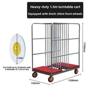 Carrito de Almacenamiento para Tocadiscos de Vidrio Templado con Diseño que Ahorra Esfuerzo, Capacidad para 10 Piezas, <span class=keywords><strong>Ruedas</strong></span> Universales, Negro/Rojo/Plateado - Product Image 5