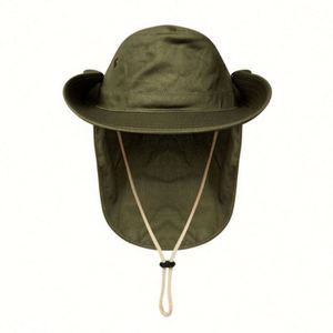 Chapeau de safari unisexe à large bord pour les voyages en plein air, la pêche, la randonnée et le ski - Chapeau bob 100 % coton pour toutes les saisons avec protection solaire - Product Image 4