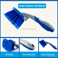 Lot de 3 brosses de detailing automobile, brosses de nettoyage pour perceuse, tampons éponge de polissage, outils de nettoyage pour le lavage intérieur et extérieur