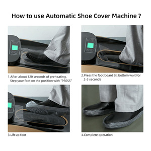 Distributeur automatique de couvre-chaussures intelligent LK-X1300 avec 1 rouleau de film PVC pour couvre-chaussures - Product Image 4