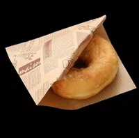 Sac de papier biodégradable de poche de déjeuner-Kraft brun en gros pour le stockage de gâteau de sandwich de pain